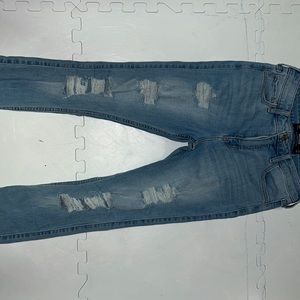 High Rise crop super skinny (soft stretch) jeans